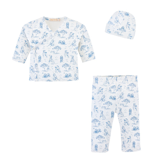 BABY CLUB CHIC - Take Me Home Set - Barking bliss - Blue