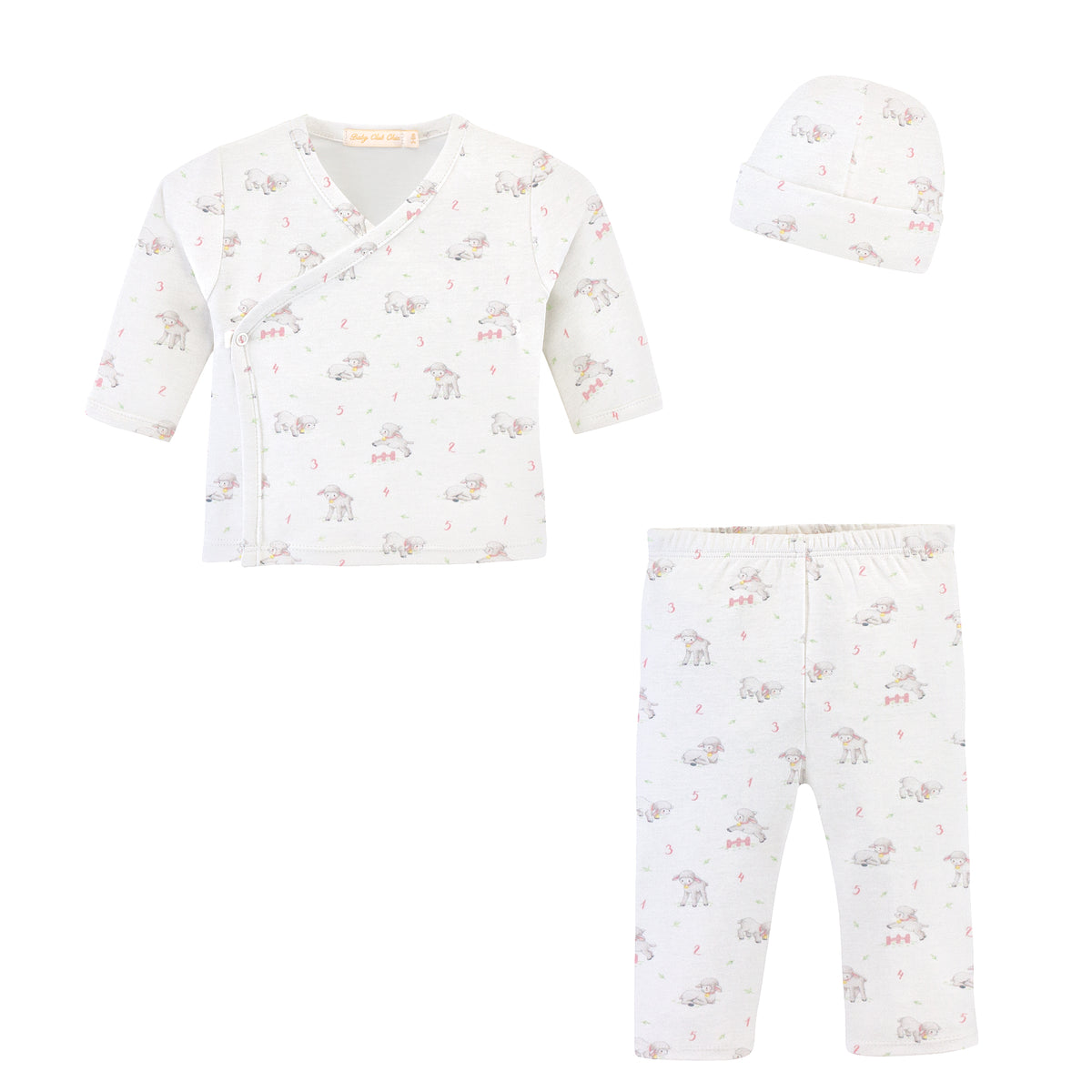 BABY CLUB CHIC - Girl Take Me Home Set - Baby Sheep