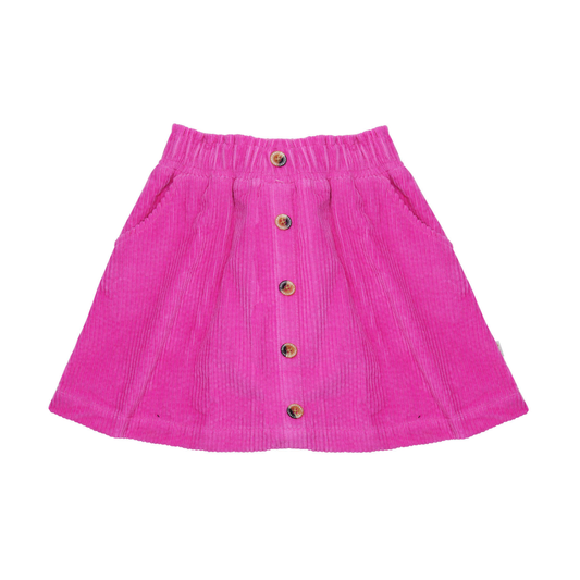 SAMMY +NAT - Gemma Corduroy Skirt in Super Pink