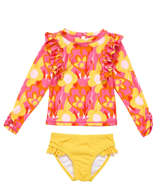 SNAPPER ROCK - Pop Of Sunshine LS Ruffle Set