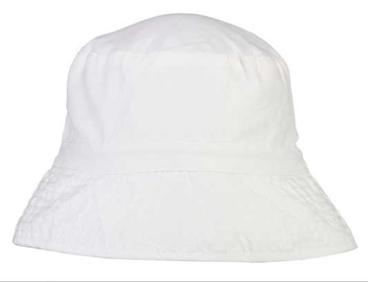 SNAPPER ROCK - UV50 BUCKET HAT-SOLID WHITE