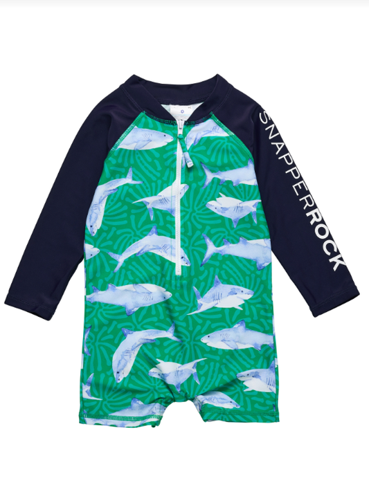 SNAPPER ROCK - REEF SHARK LS SUNSUIT