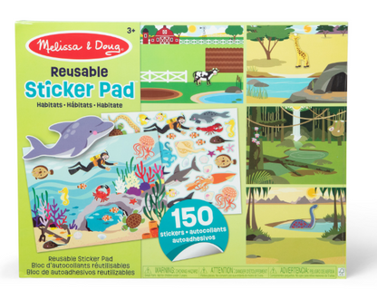 MELISSA & DOUG - Reusable Sticker Pad - Habitats