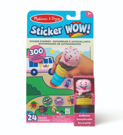 MELISSA & DOUG - Sticker WOW! Activity Pad Set - Ice Cream
