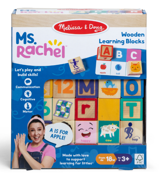 MELISSA & DOUG - Ms. Rachel Blocks + Activity Cards
