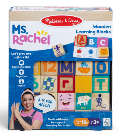 MELISSA & DOUG - Ms. Rachel Blocks + Activity Cards