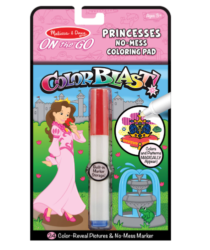 MELISSA & DOUG - On the Go ColorBlast No-Mess Coloring Pad - Princess