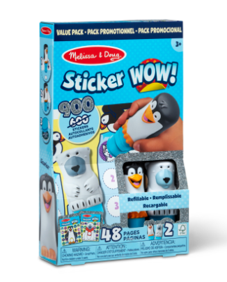 MELISSA & DOUG - Sticker WOW! Activity Pad & Sticker Stamper Value Pack - Winter