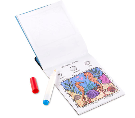 MELISSA & DOUG - On the Go ColorBlast No-Mess Coloring Pad - Sea Life
