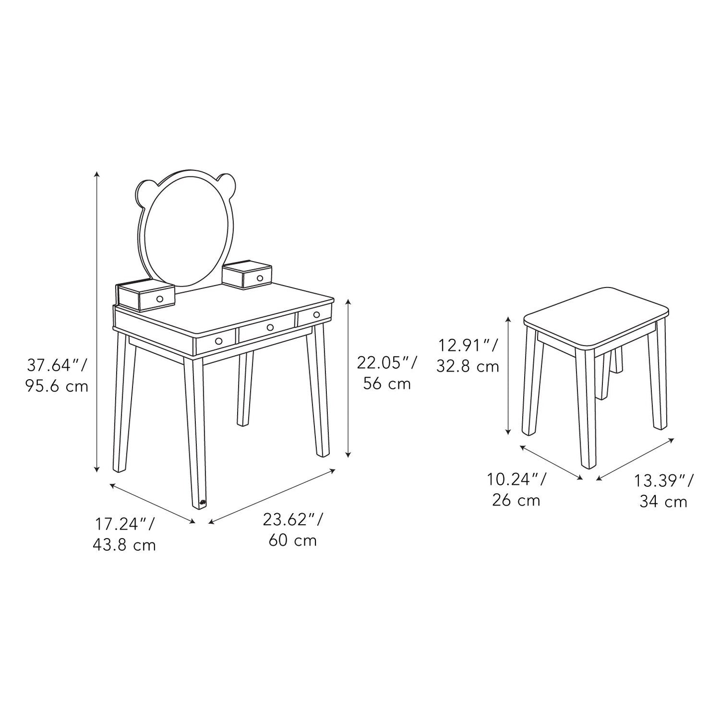 TENDER LEAF - Forest Dressing Table