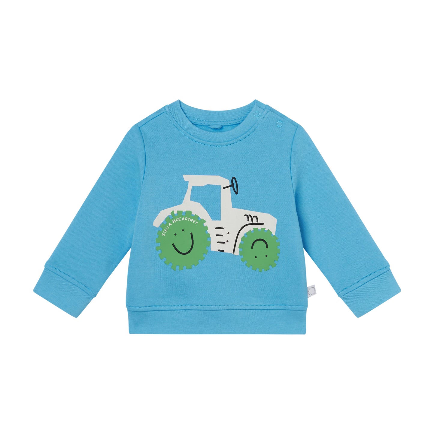 STELLA MCCARTNEY - BABY BOY SWEATSHIRT WITH TRACTOR PRINT