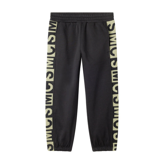 STELLA MCCARTNEY - BOY JOGGERS WITH JACQUARD LOGO TAPE