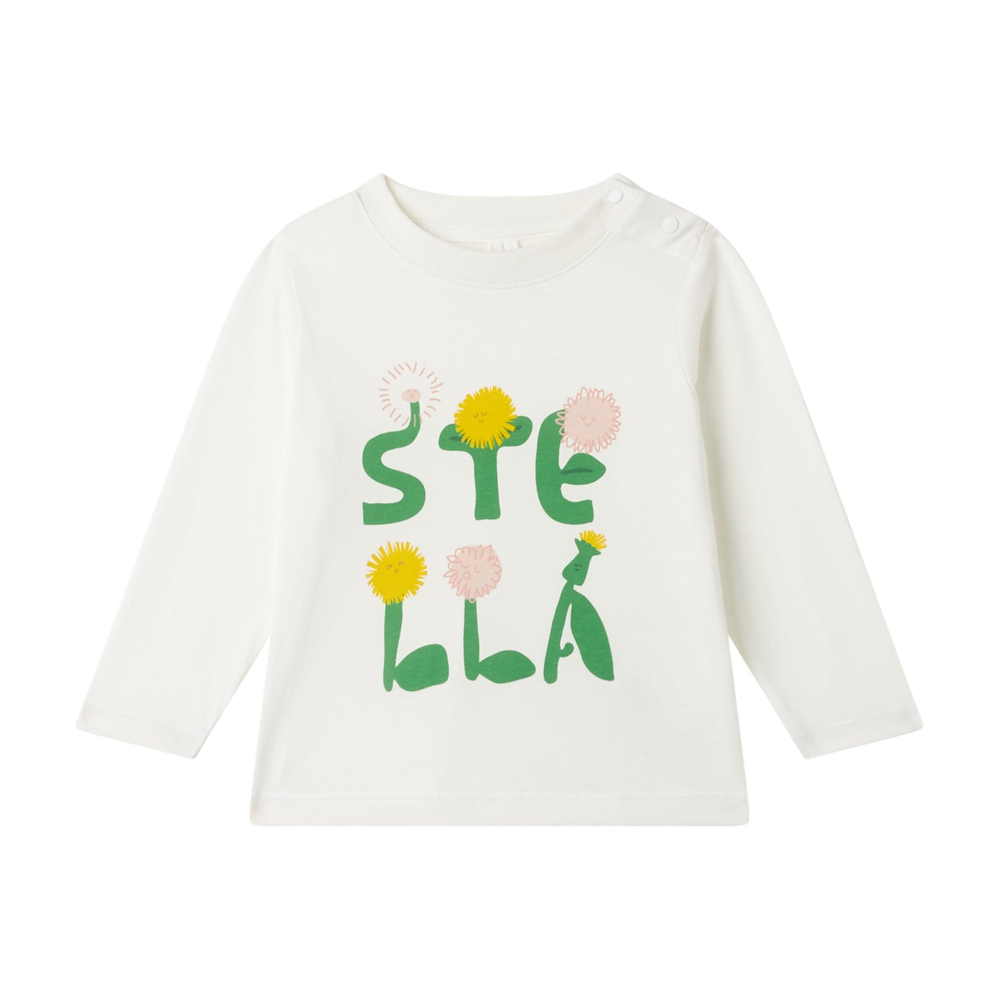 STELLA MCCARTNEY - Baby Girl LS Tshirt W Stella Lettering Print