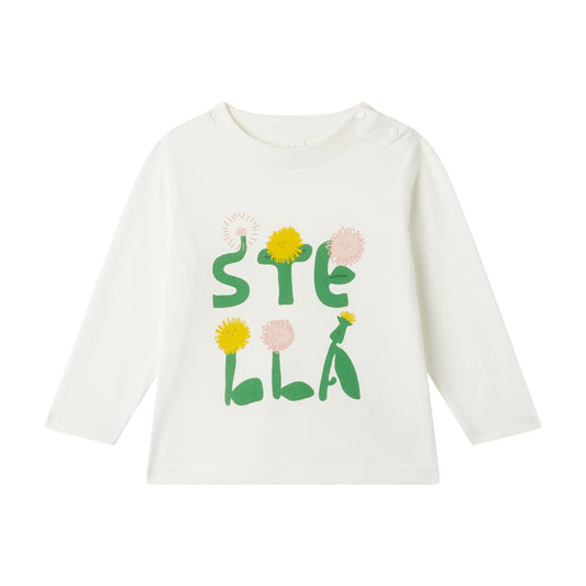 STELLA MCCARTNEY - Baby Girl LS Tshirt W Stella Lettering Print