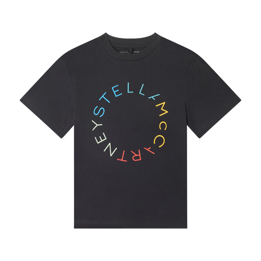 STELLA MCCARTNEY - KID SS TEE WITH LOGO DISK PRINT