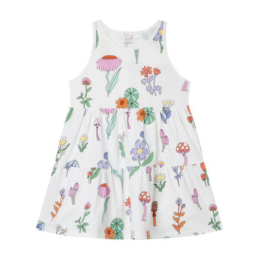 STELLA MCCARTNEY - GIRL SLEEVELESS FAIRY FLORAL PRINT DRESS