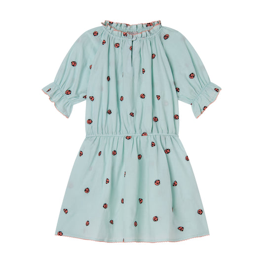 STELLA MCCARTNEY - Girls SS Dress With Lady Bugs Embro