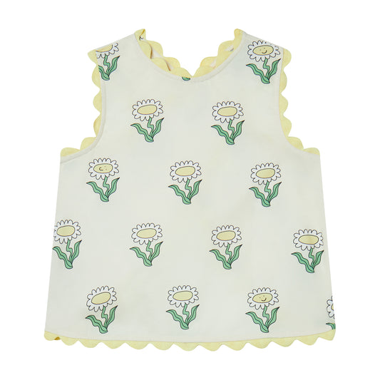 STELLA MCCARTNEY - GIRL SLEEVELESS DAISIES TOP WITH RIC RAC DETAILS