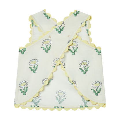 STELLA MCCARTNEY - GIRL SLEEVELESS DAISIES TOP WITH RIC RAC DETAILS