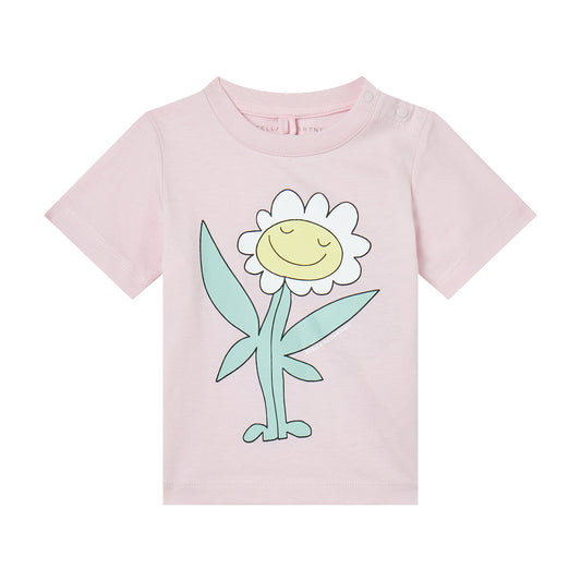 STELLA MCCARTNEY - BABY GIRL SS T-SHIRT WITH FAIRY DAISY PRINT