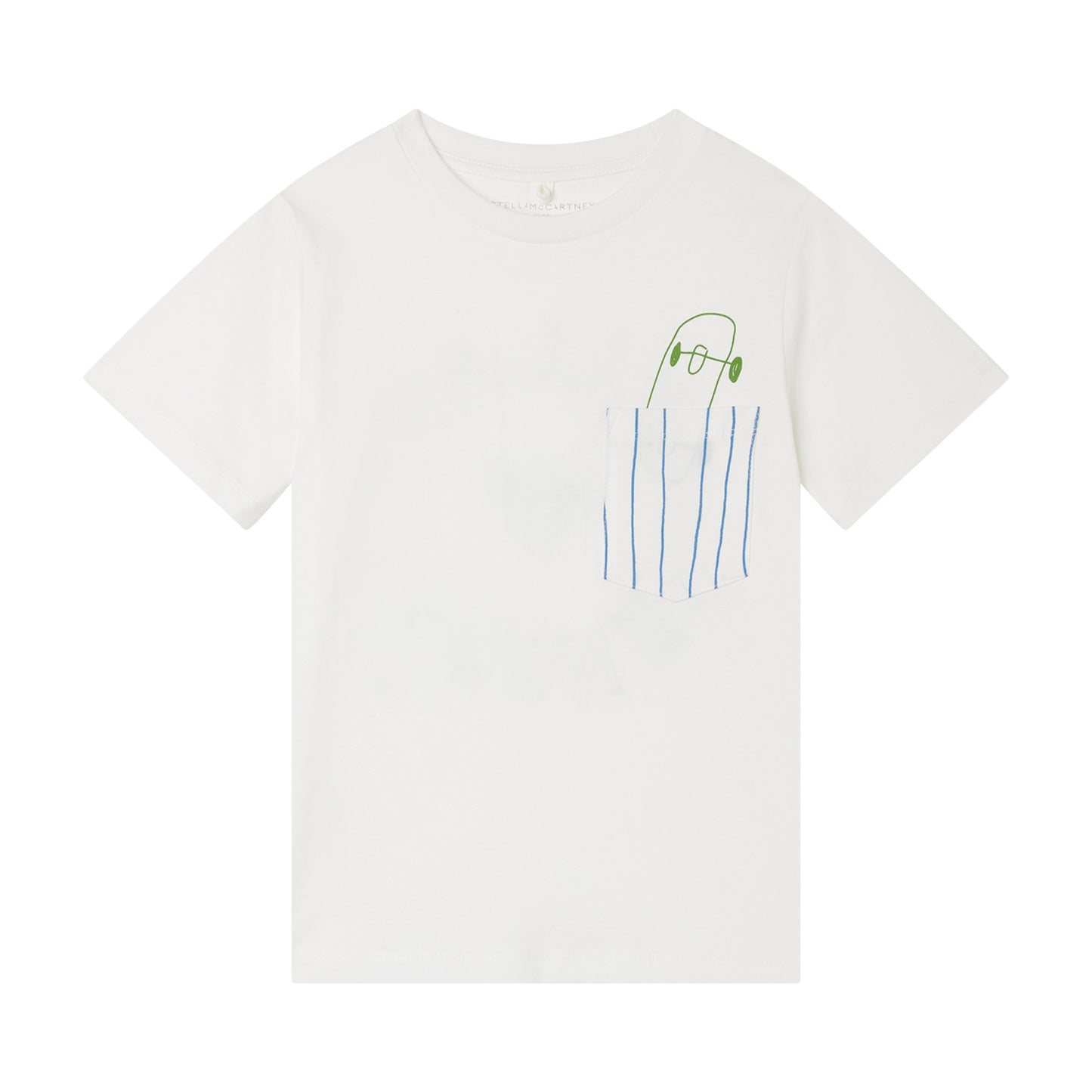 STELLA MCCARTNEY - Boy SS T-Shirts With Stripy Pocket