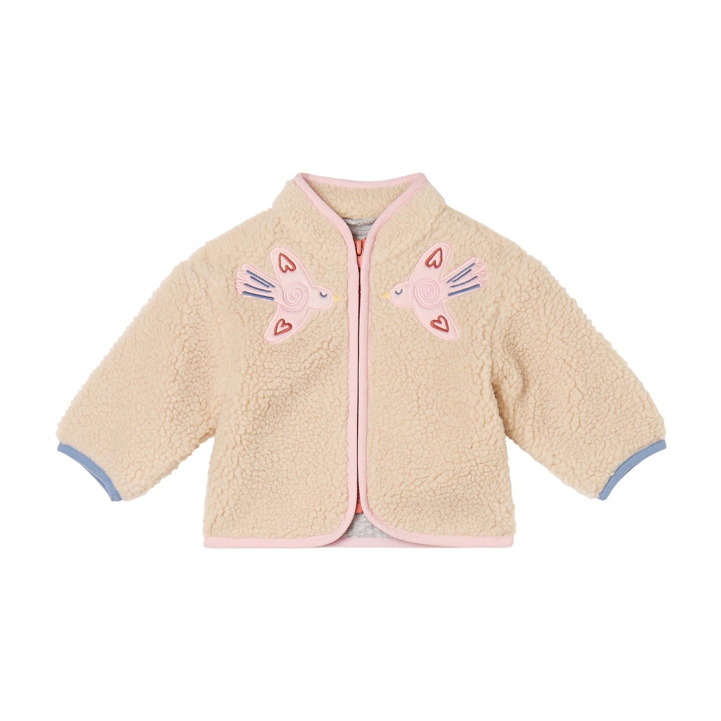 STELLA MCCARTNEY - Baby Girl Teddy Jacket With Birds Patch