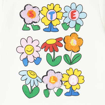 STELLA MCCARTNEY - Baby Girl Sweatshirt With Stella Lettering Flowers