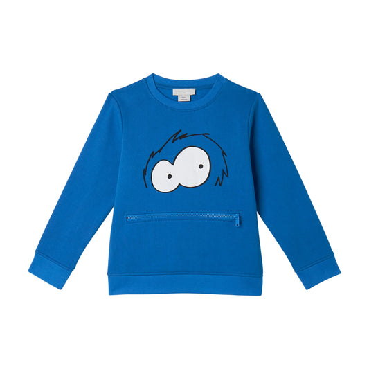 STELLA MCCARTNEY - Boy Sweatshirt With Yeti Eyes Print