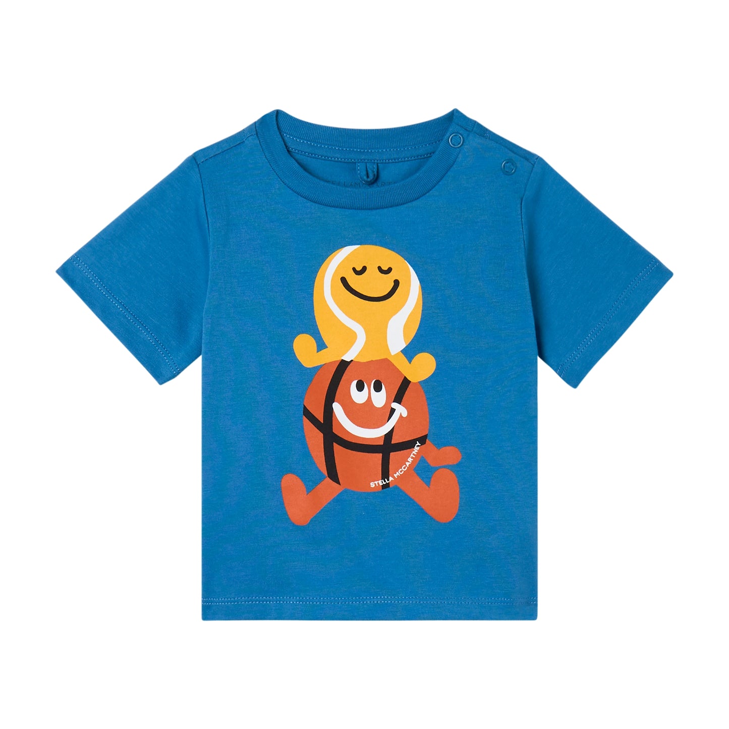 STELLA MCCARTNEY - Baby Boy SS T-Shirt With Tennis Balls Graphic