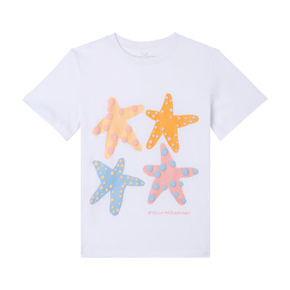 STELLA MCCARTNEY - Girl SS T-Shirt With Starfish Graphic