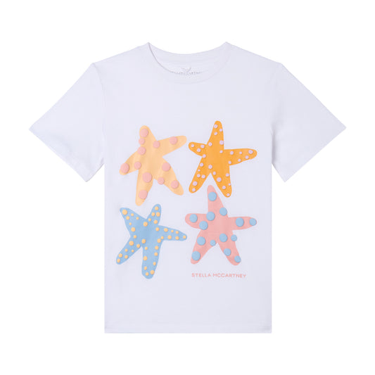STELLA MCCARTNEY - Girl SS T-Shirt With Starfish Graphic