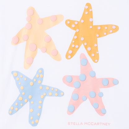 STELLA MCCARTNEY - Girl SS T-Shirt With Starfish Graphic
