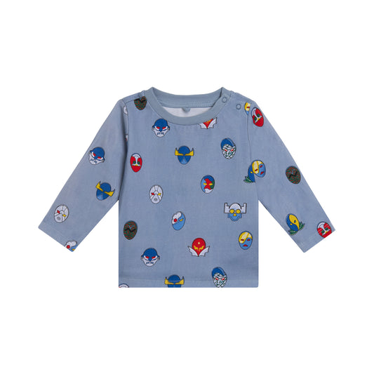 STELLA MCCARTNEY - Baby Boy LS Mask Print T-Shirt
