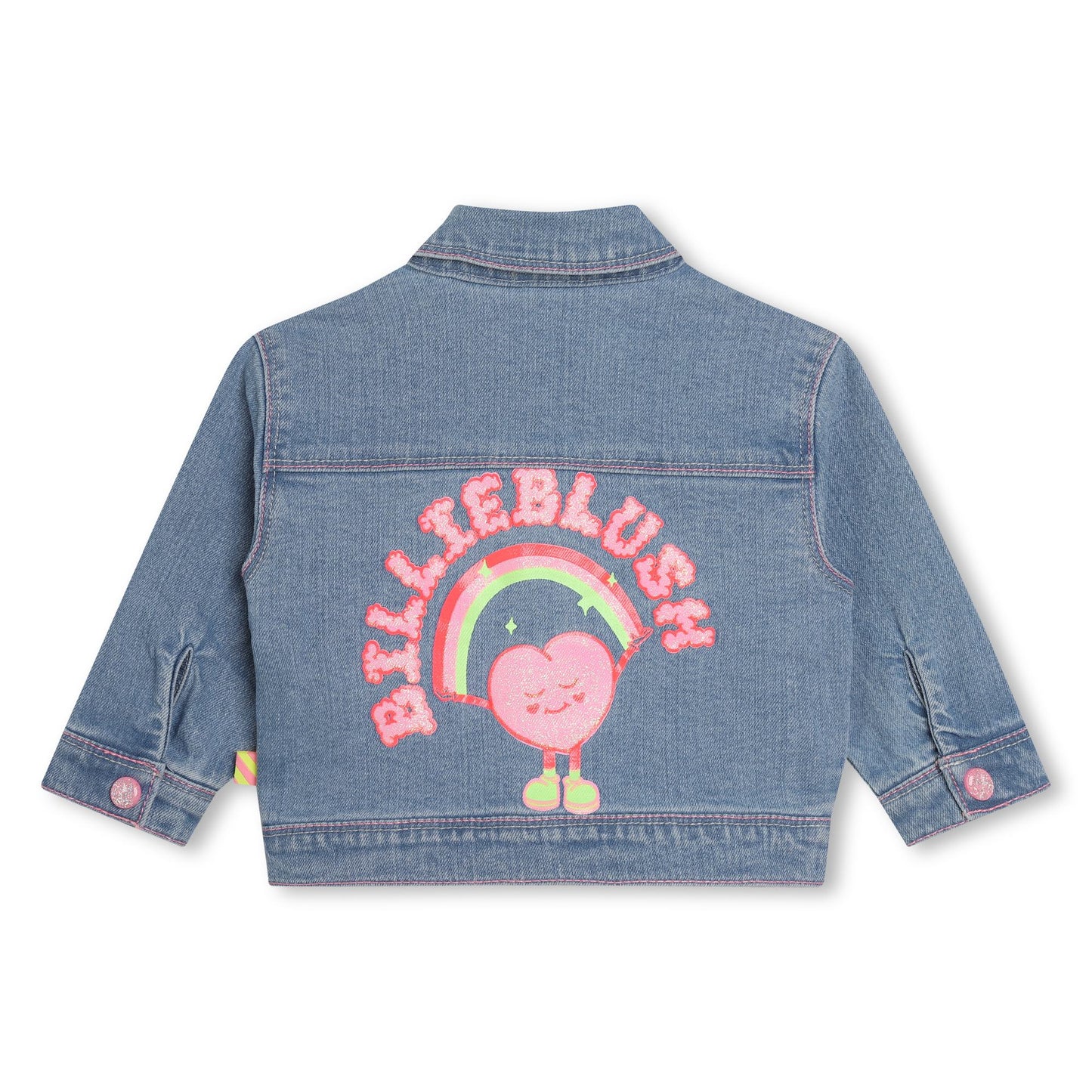 BILLIEBLUSH - Baby Denim Jacket w/ Logo Graphic On Back