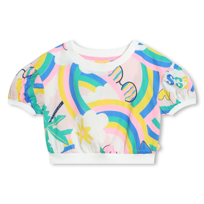 BILLIEBLUSH - Allover Rainbow Cotton Blouse