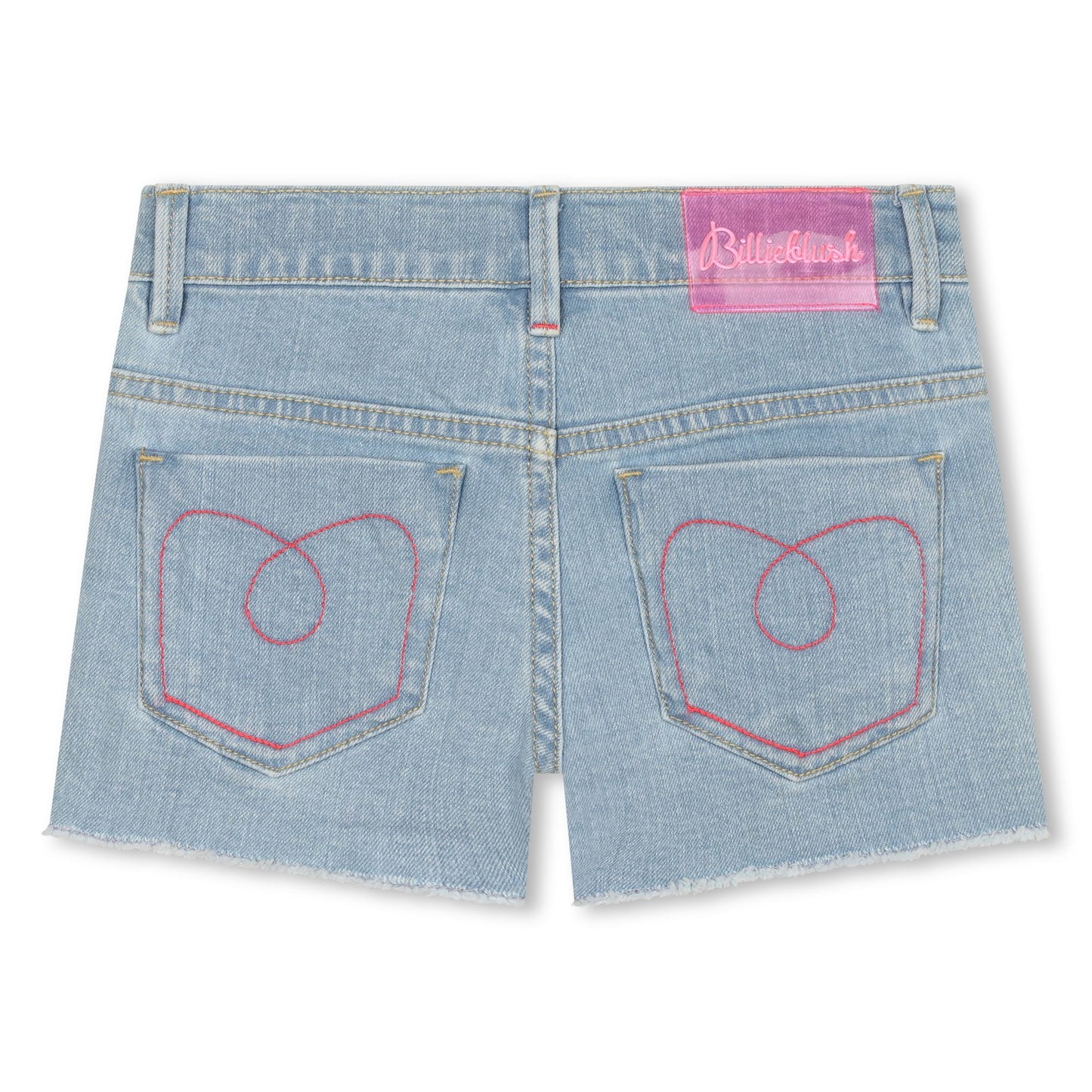 BILLIEBLUSH - Denim Shorts W/Cat Milkshake Patch