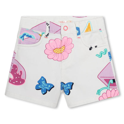 BILLIEBLUSH - Twill Shorts W/Allover Flower Print