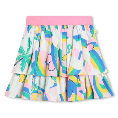 BILLIEBLUSH - Percale Skirt w/ Allover Rainbow