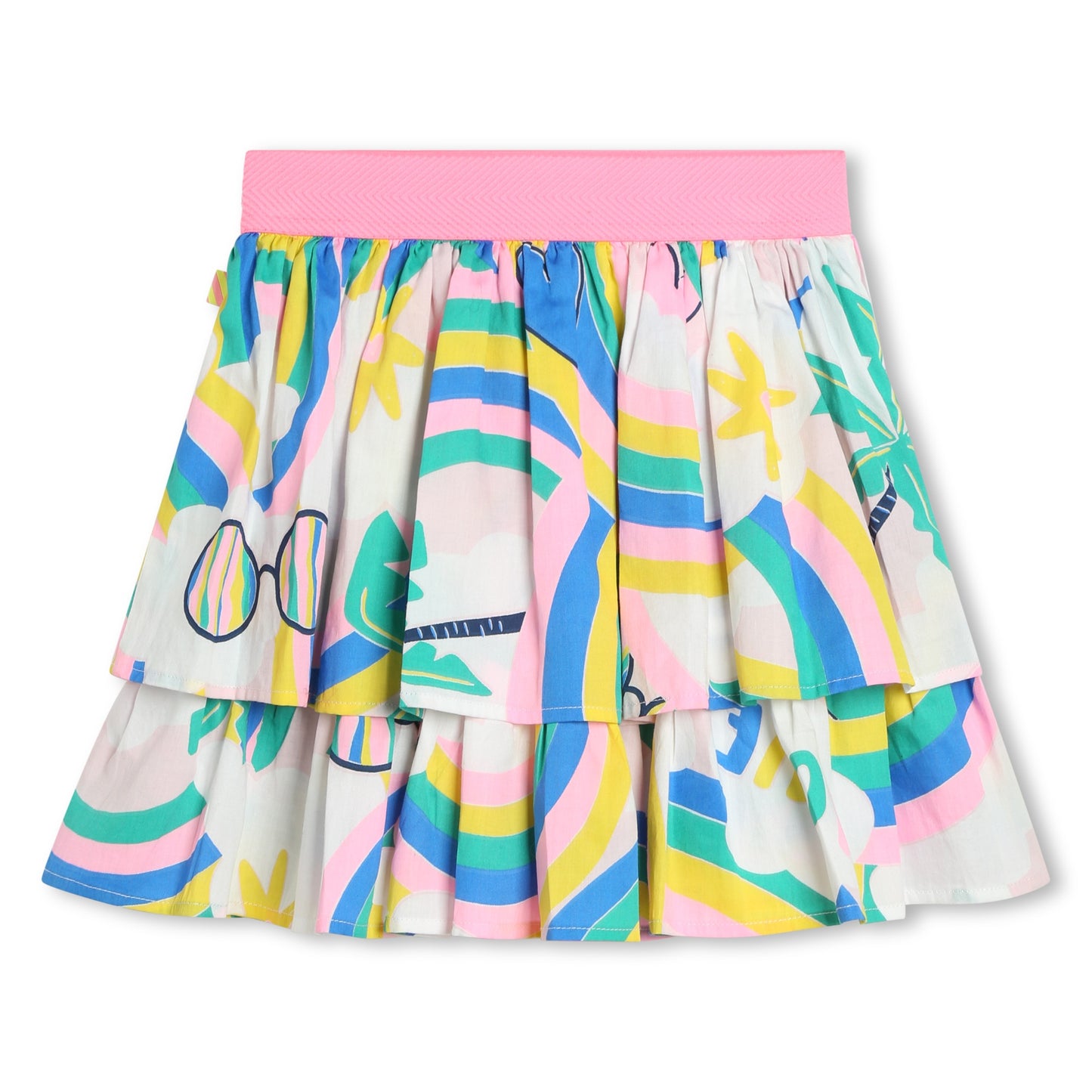 BILLIEBLUSH - Percale Skirt w/ Allover Rainbow