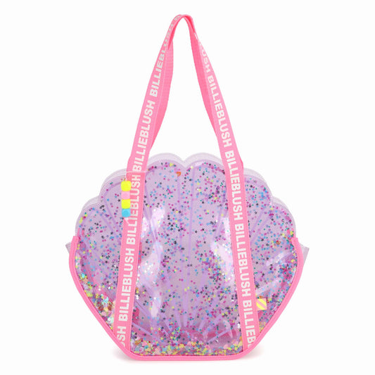 BILLIEBLUSH - Shell Shapped Clear Tote W/ Moving Sequins