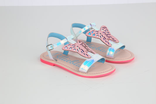 BILLIEBLUSH - Iridescent Sandals W/ Large Butterfly