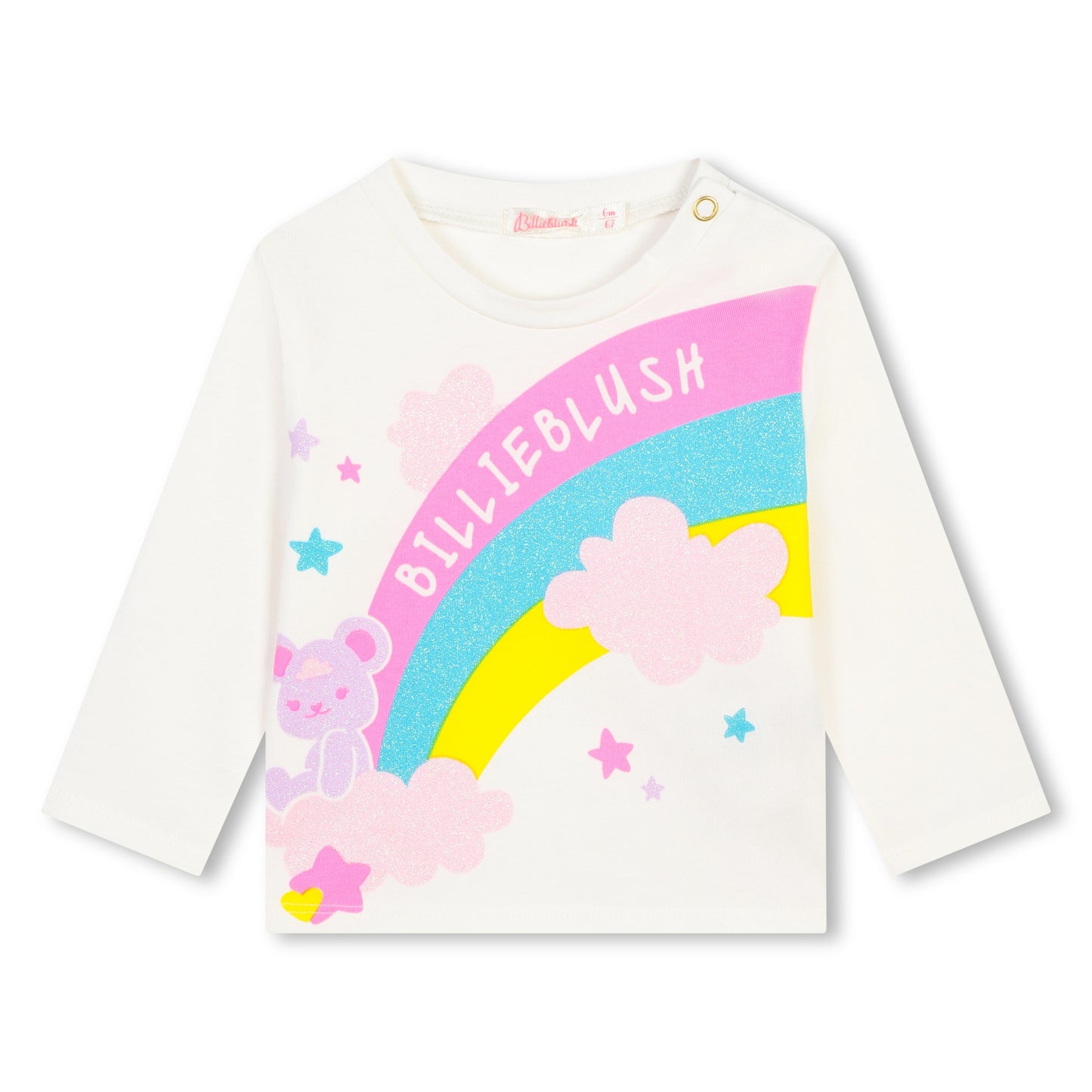 BILLIEBLUSH - LONG SLEEVE GRAPHIC TSHIRT - WHITE