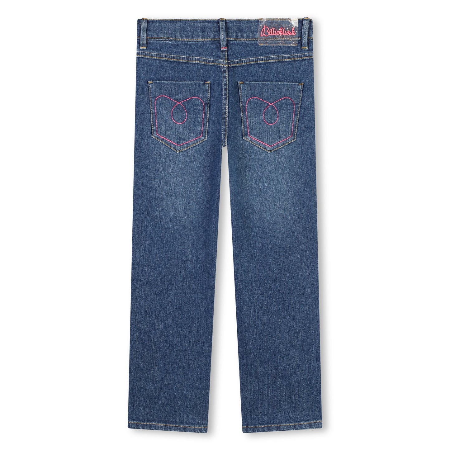 BILLIEBLUSH - Denim Trousers With Heart Graphics