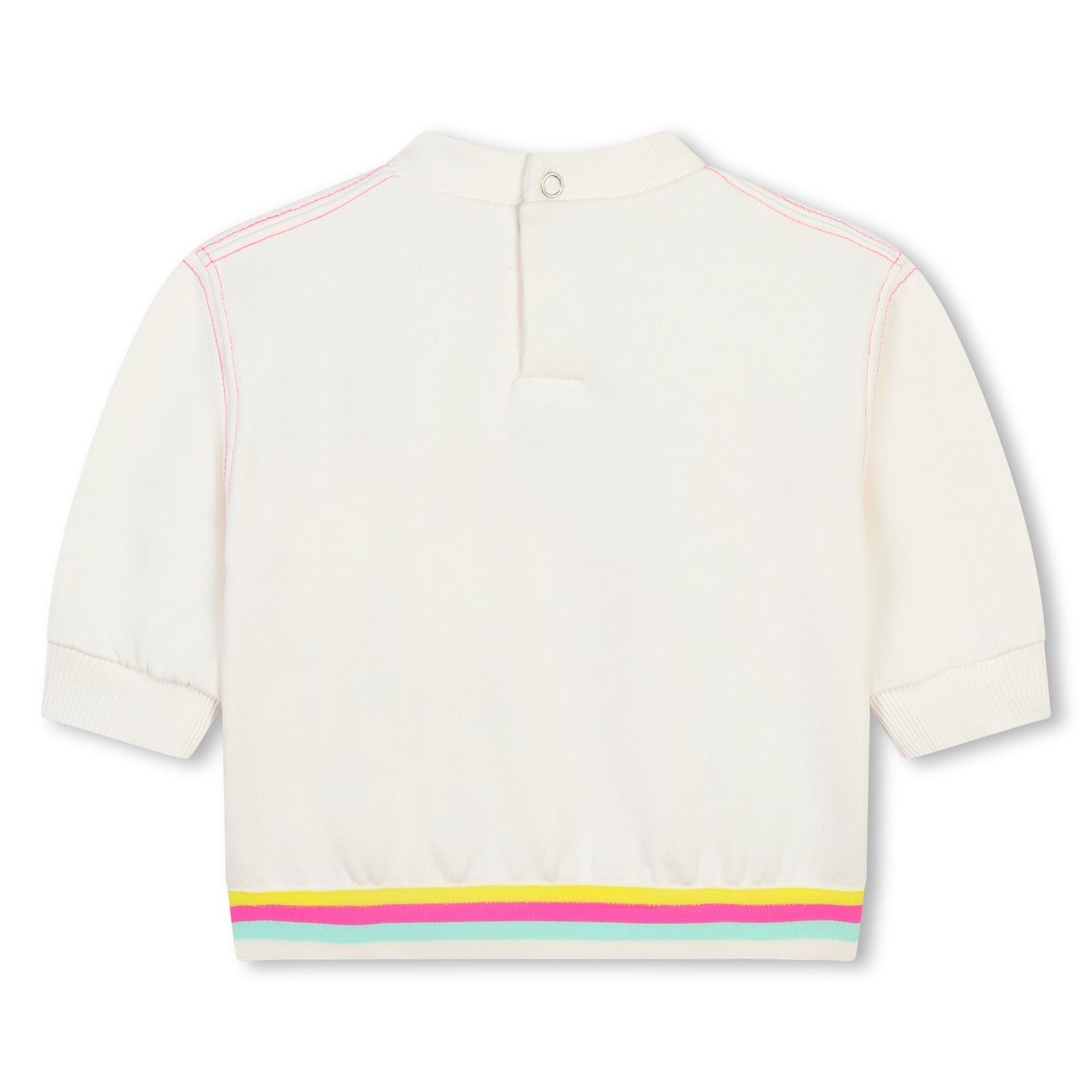 BILLIEBLUSH - FRENCH TERRY SWEATER WITH RAINBOW GRAPHIC