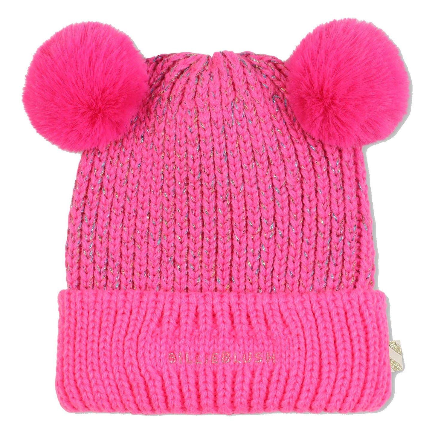 BILLIEBLUSH - Girls Beanie With Double Pompons