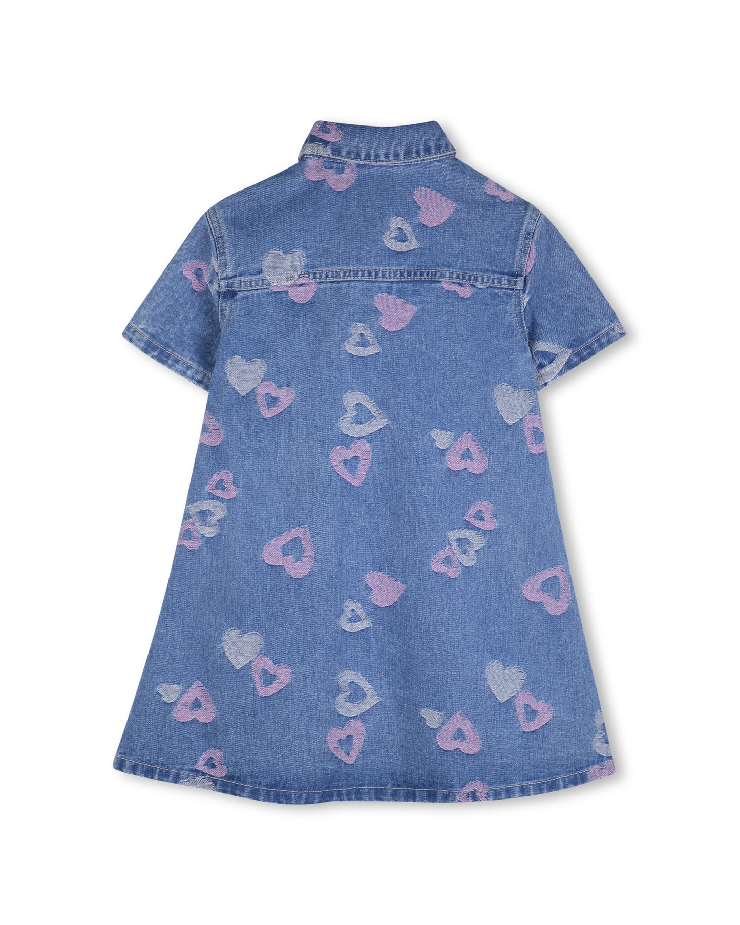 BILLIEBLUSH - Denim Heart Print Dress