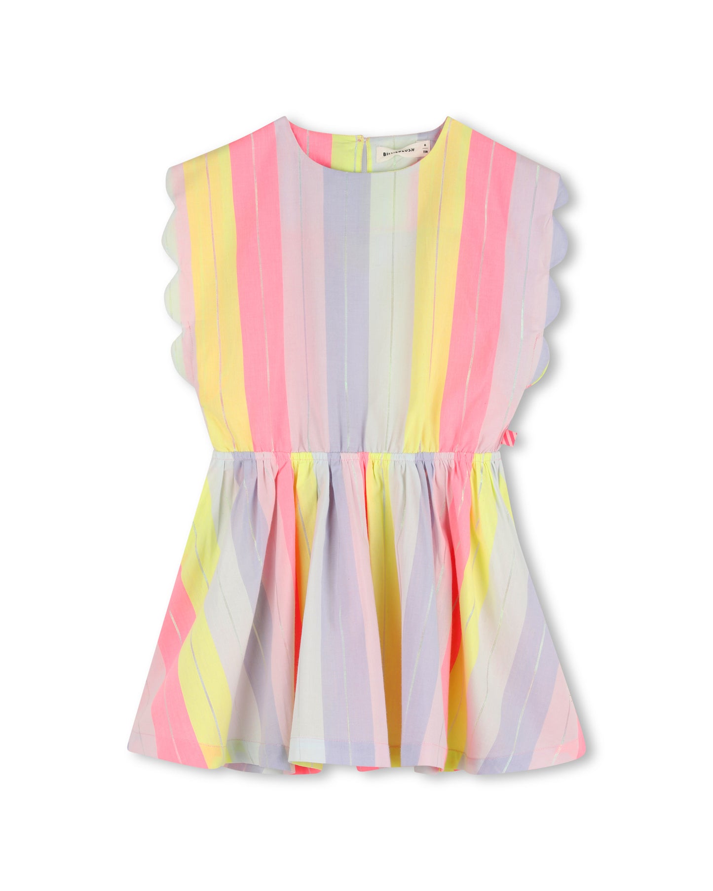 BILLIEBLUSH - Striped Scallop Hem Dress