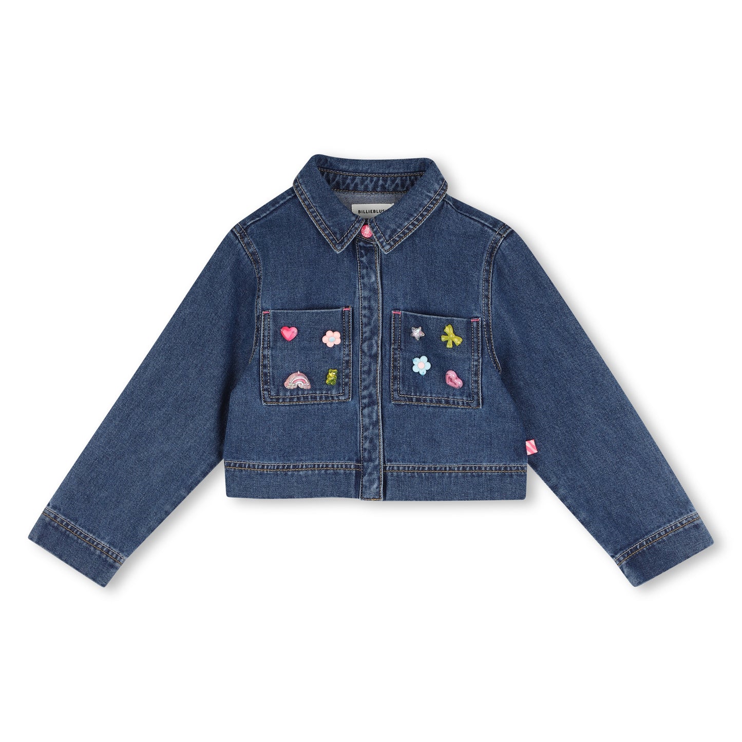 BILLIEBLUSH - Girls Denim Jacket With Icons