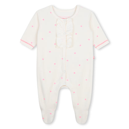 BILLIEBLUSH - NB Velvet Footie + Hat Set