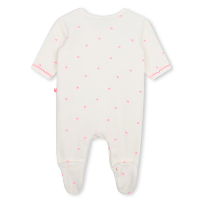 BILLIEBLUSH - NB Velvet Footie + Hat Set